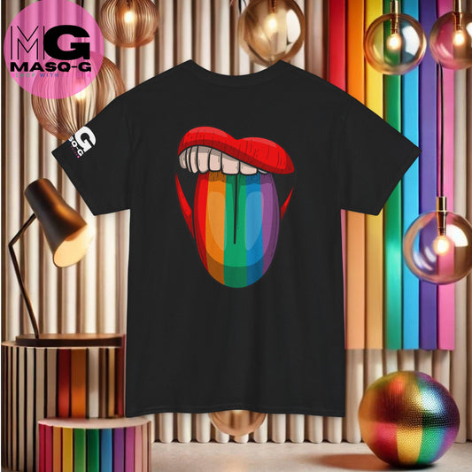 Pride T-shirt - Voor een stralende Regenboog Smile in Rug (Letterlijk)