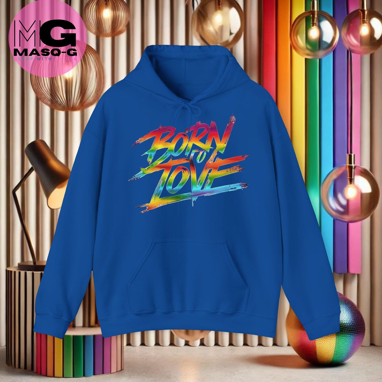 "Born To Love" Hoodie - Voor Iedereen die Stijlvol Liefde Verspreid