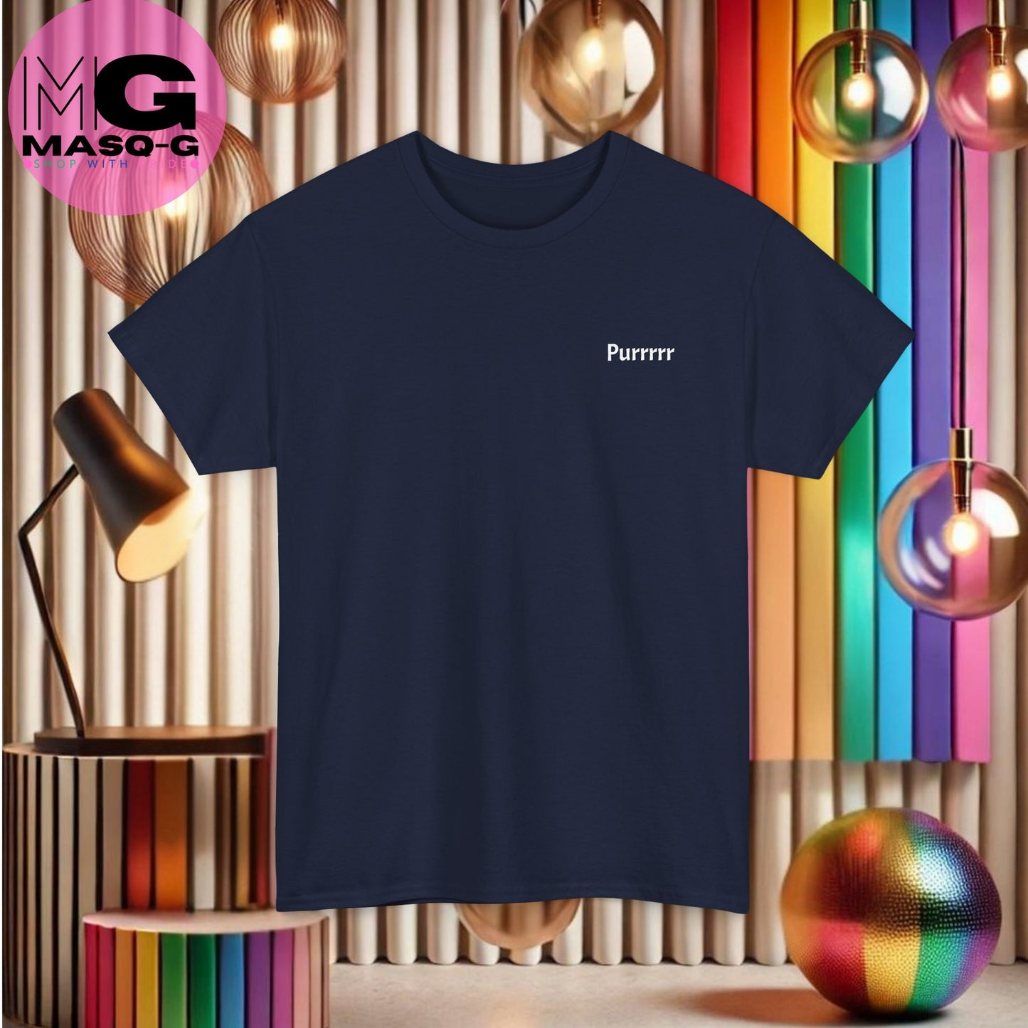 Purrrrfect Regenboog met Kat T-shirt - Voor Stijlvolle Kattenfans met een Hart voor Humor