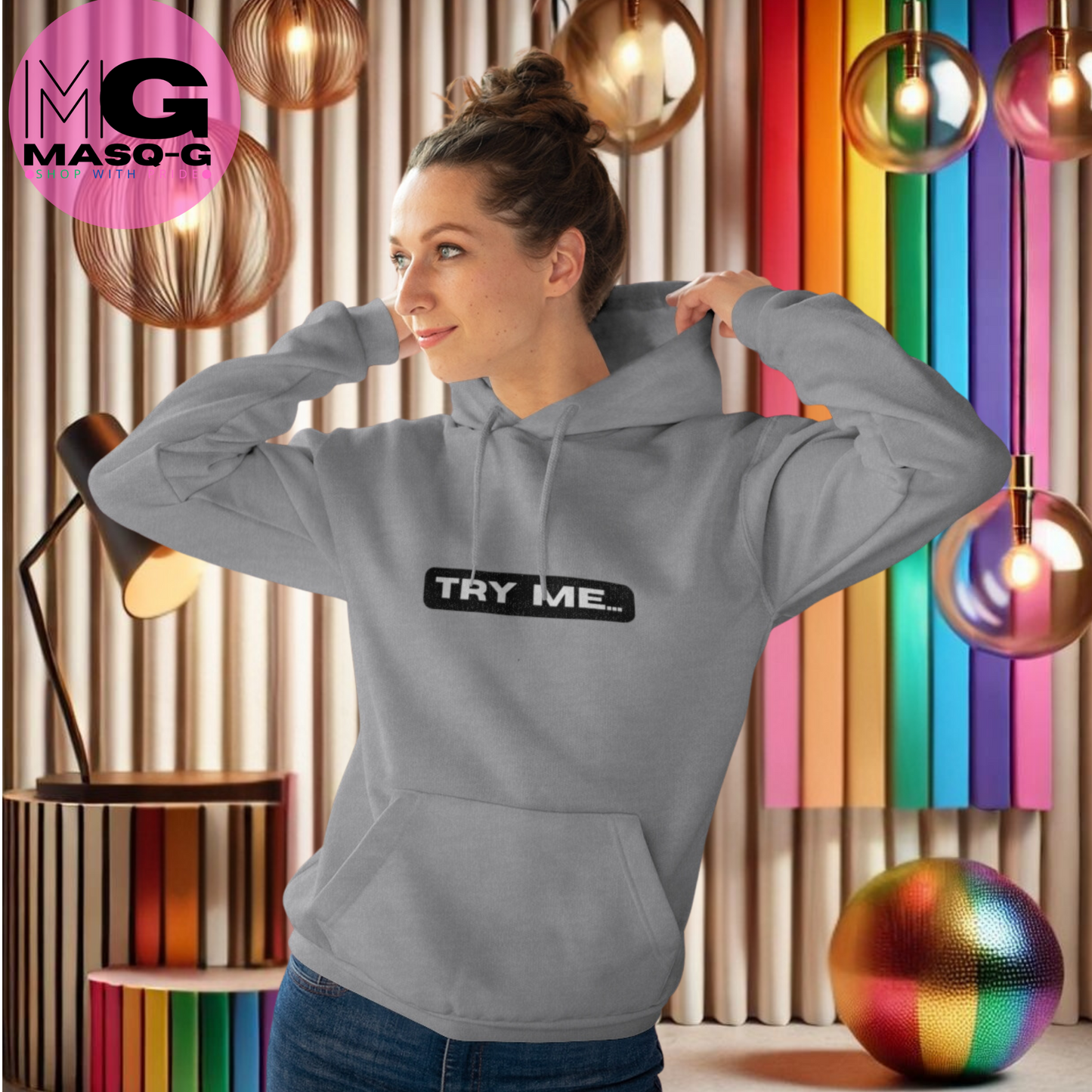 "Try Me" Hoodie - Voor Wanneer Jouw Innerlijke Tijger Wil Brullen