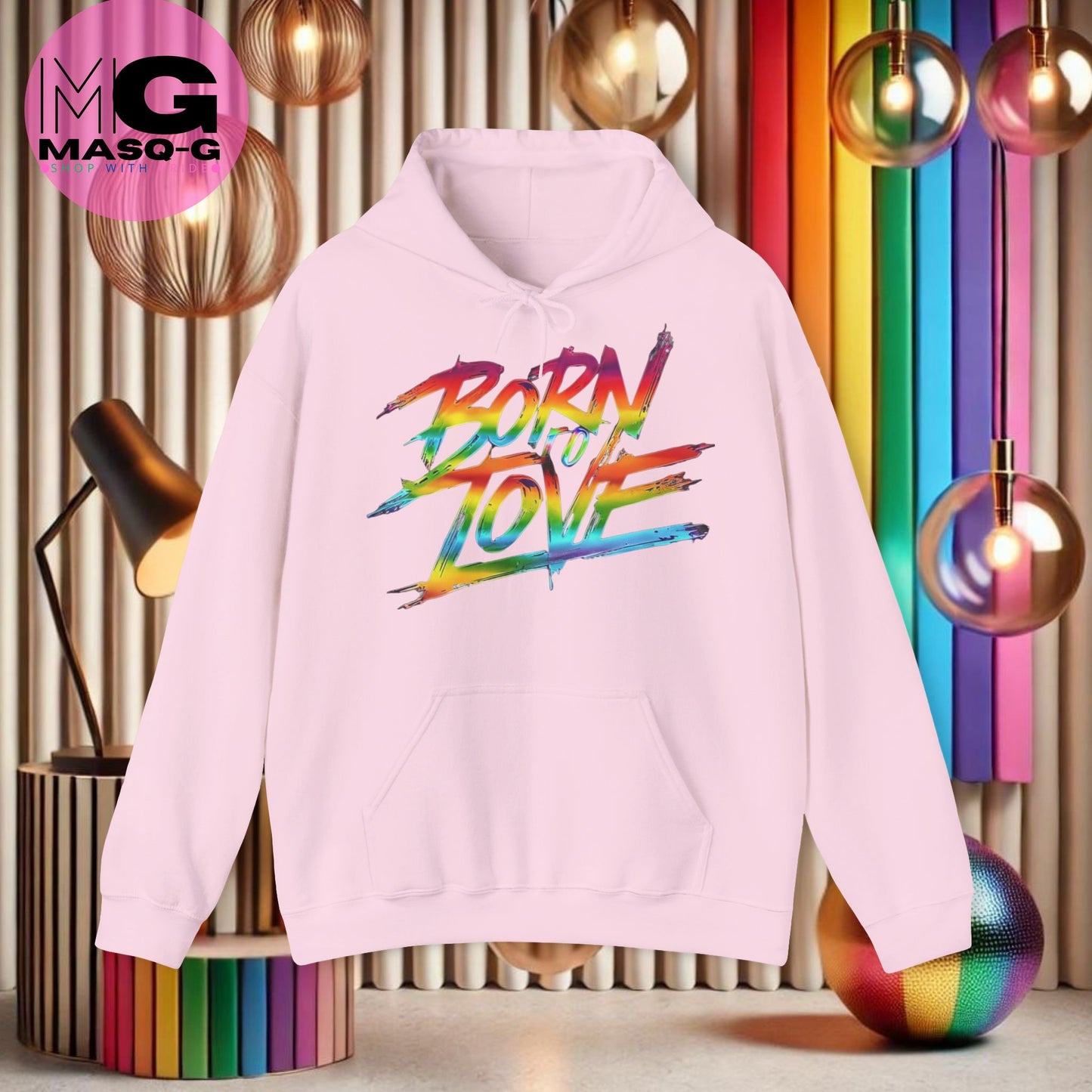 "Born To Love" Hoodie - Voor Iedereen die Stijlvol Liefde Verspreid