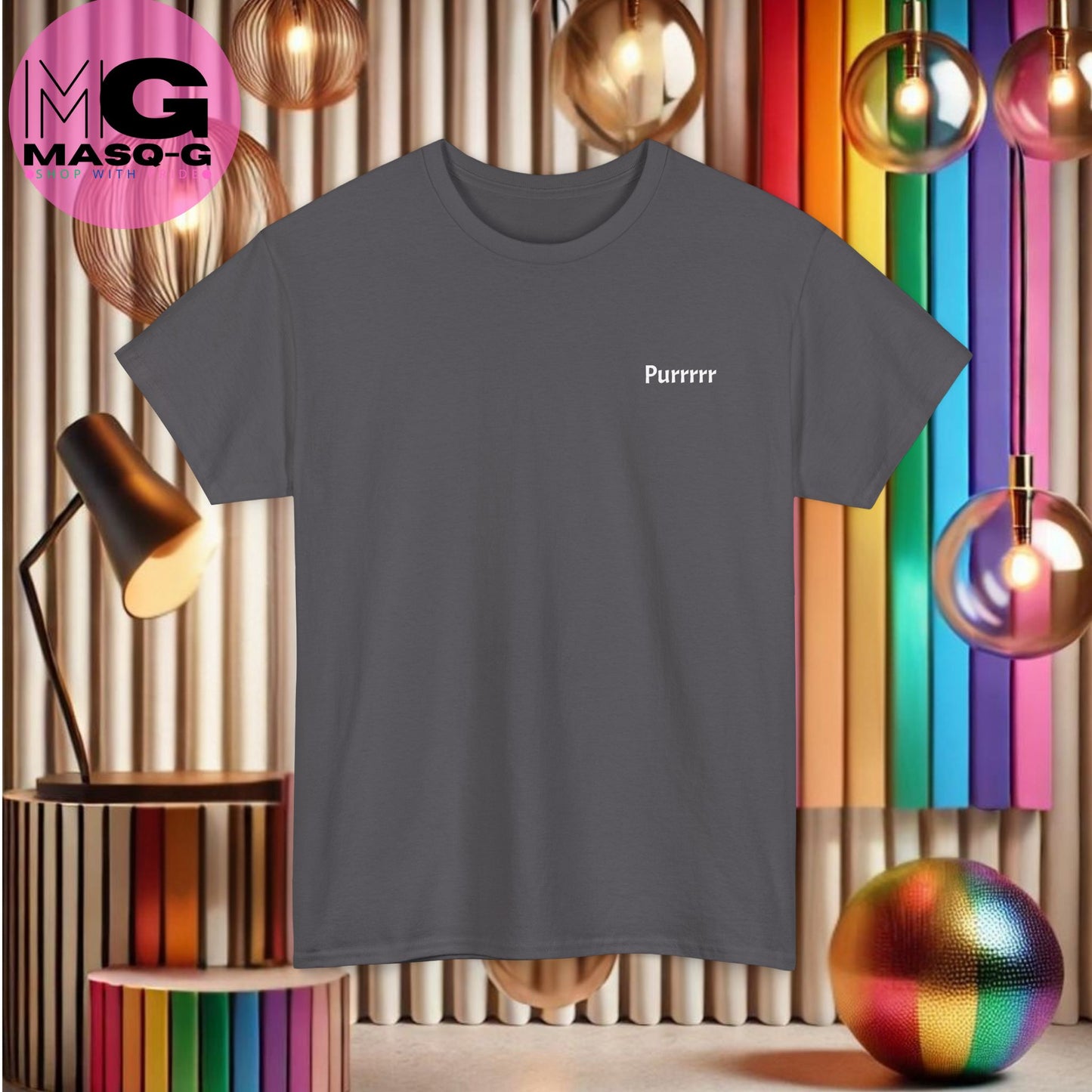Purrrrfect Regenboog met Kat T-shirt - Voor Stijlvolle Kattenfans met een Hart voor Humor